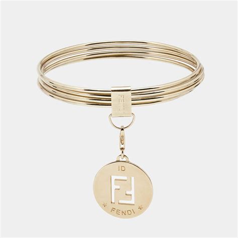 braccialetto fendi con identification|Bracciali Fendi in Pelle Marrone .